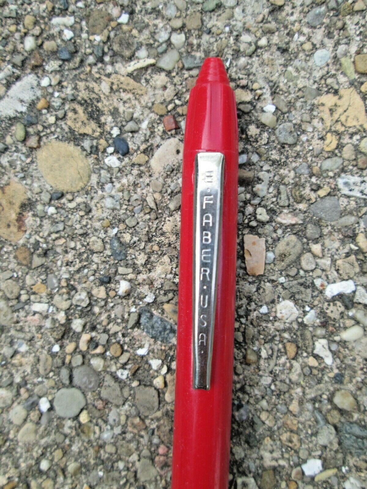Vintage E. FABER USA Red Plastic and Metal Mechanical Drafting Pencil Big Lead