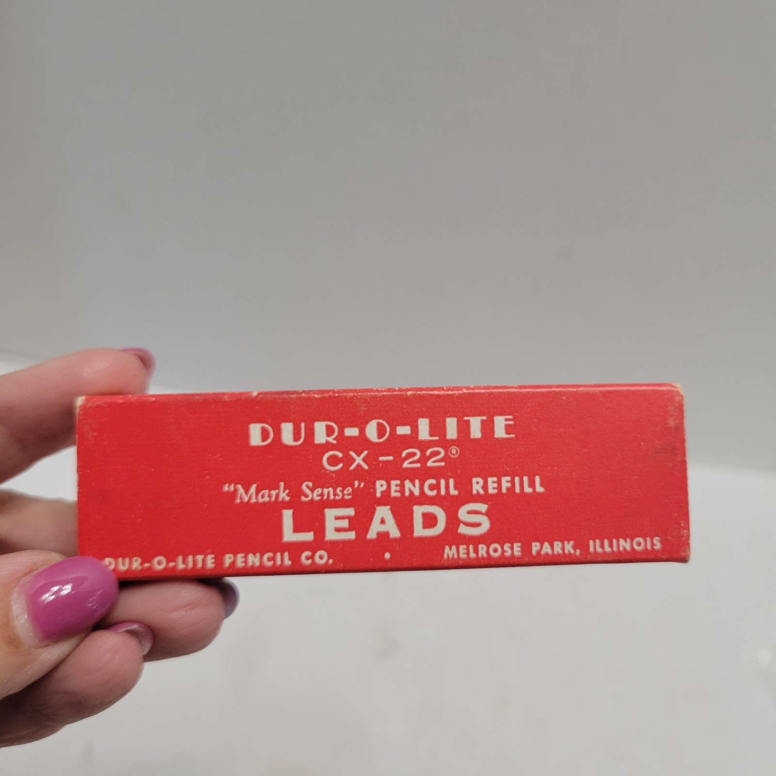 Vintage DUR-O-LITE Box of Lead Pencil Refill CX-22 & Red Top & Koh-I-Noor
