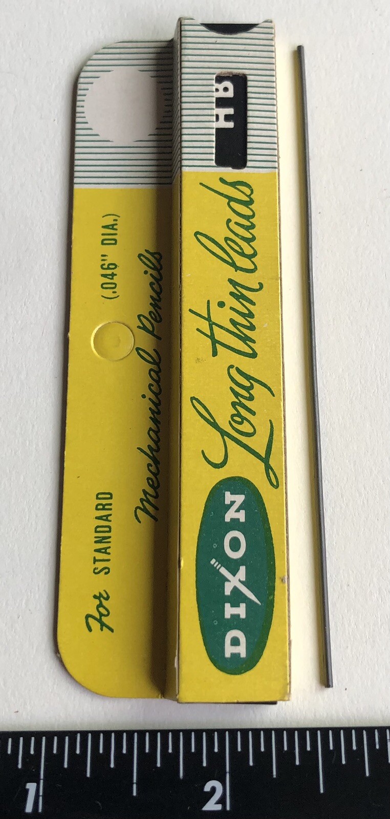 Vintage DIXON Mechanical Pencil Lead 1.1mm HB 12pk NOS Sleeve Card USA