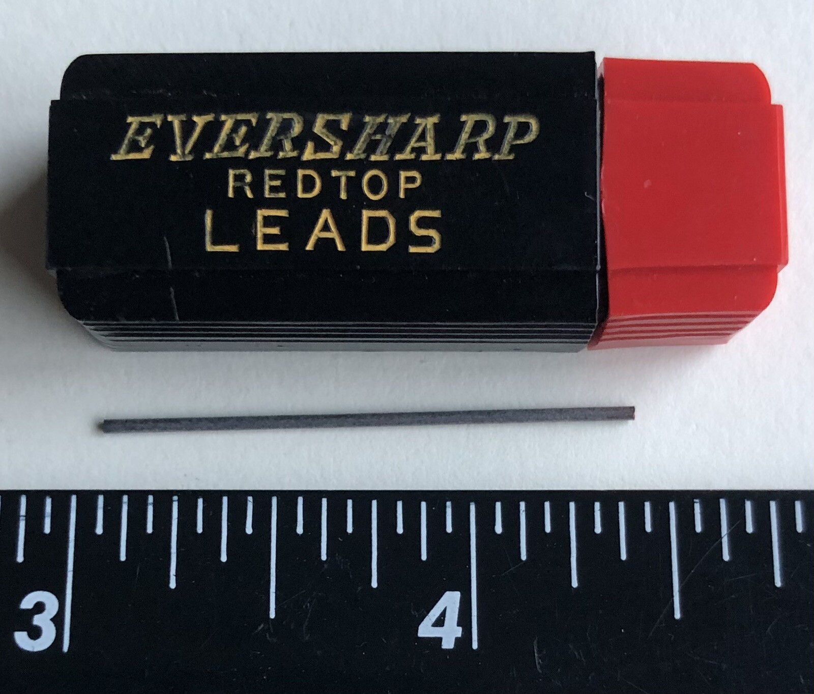 Vintage EVERSHARP Mechanical Pencil Lead B Soft .9mm Black NOS Bakelite 45pk USA