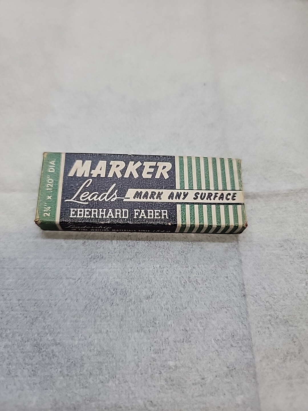 Vintage Eberhard Faber Writing Marker Green (1588) 3 Leads Mark Any Surface