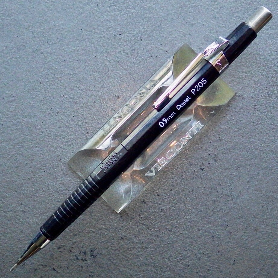Serviced PENTEL P205 Mech Pencil•Faceted•0.5mm•Push Derby•Eraser•FREE US Ship
