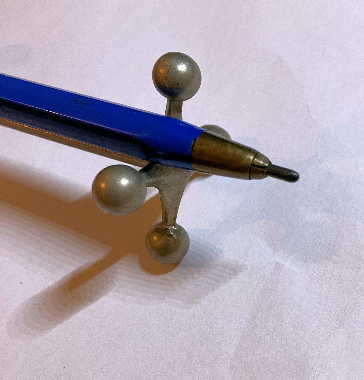 Vintage Unknown Blue pencil Mechanical technical clutch pencil