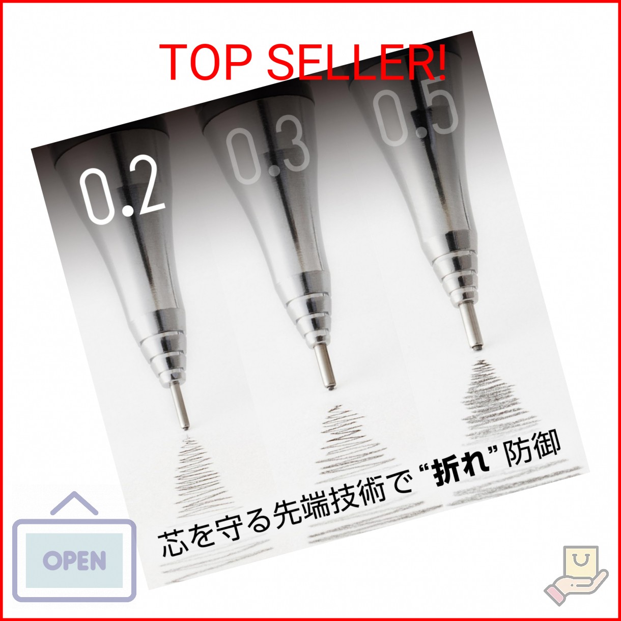 Pentel Mechanical Pencil Orenz 0.2mm (Navy) Xpp502-C2