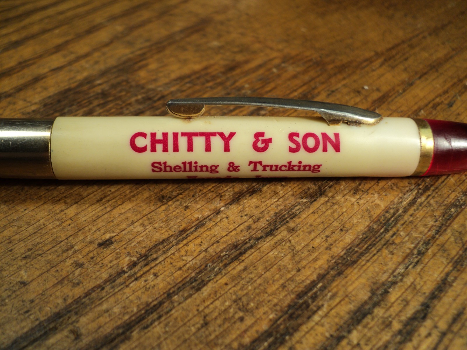 Vintage Mechanical Pencil Advertising Chitty & Son Shelling & Trucking Nevada IA