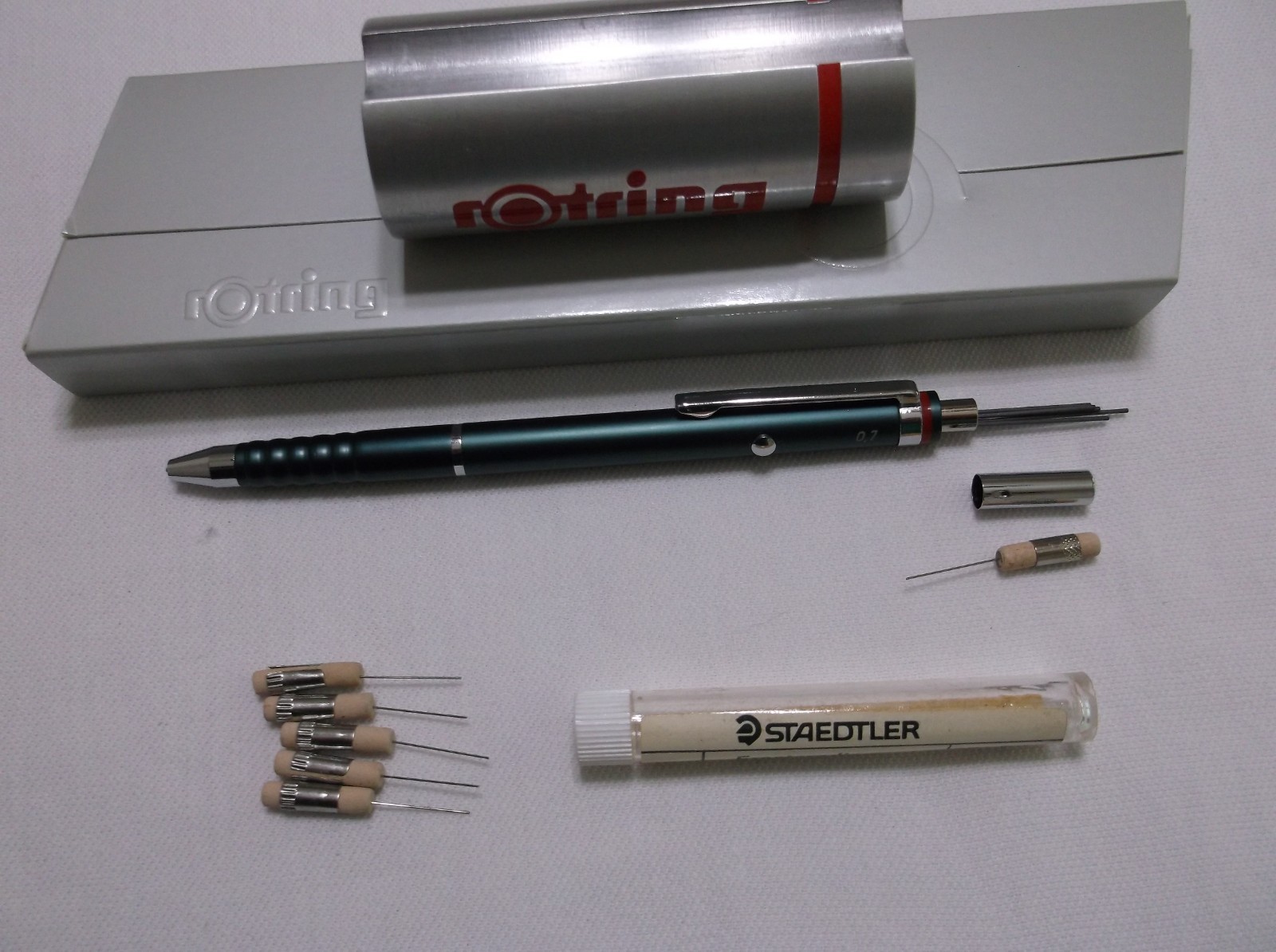 ROTRING ESPRIT TOURMALINE GREEN DOUBLE PUSH .7MM MECHANICAL PENCIL SERIES 1