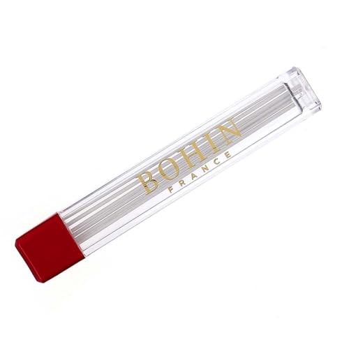 Bohin 0.9mm Chalk Pencil Leads 6 Count White Fabric Markers in Plastic Box