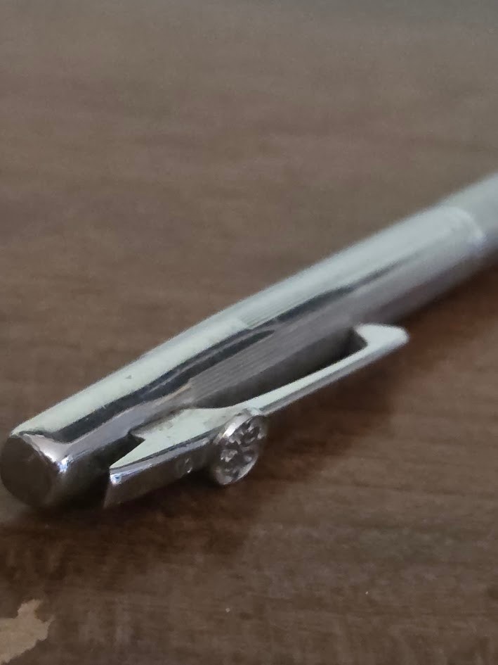 Vintage Sheaffer Mechanical Pencil Silver with GE Advertising Logo