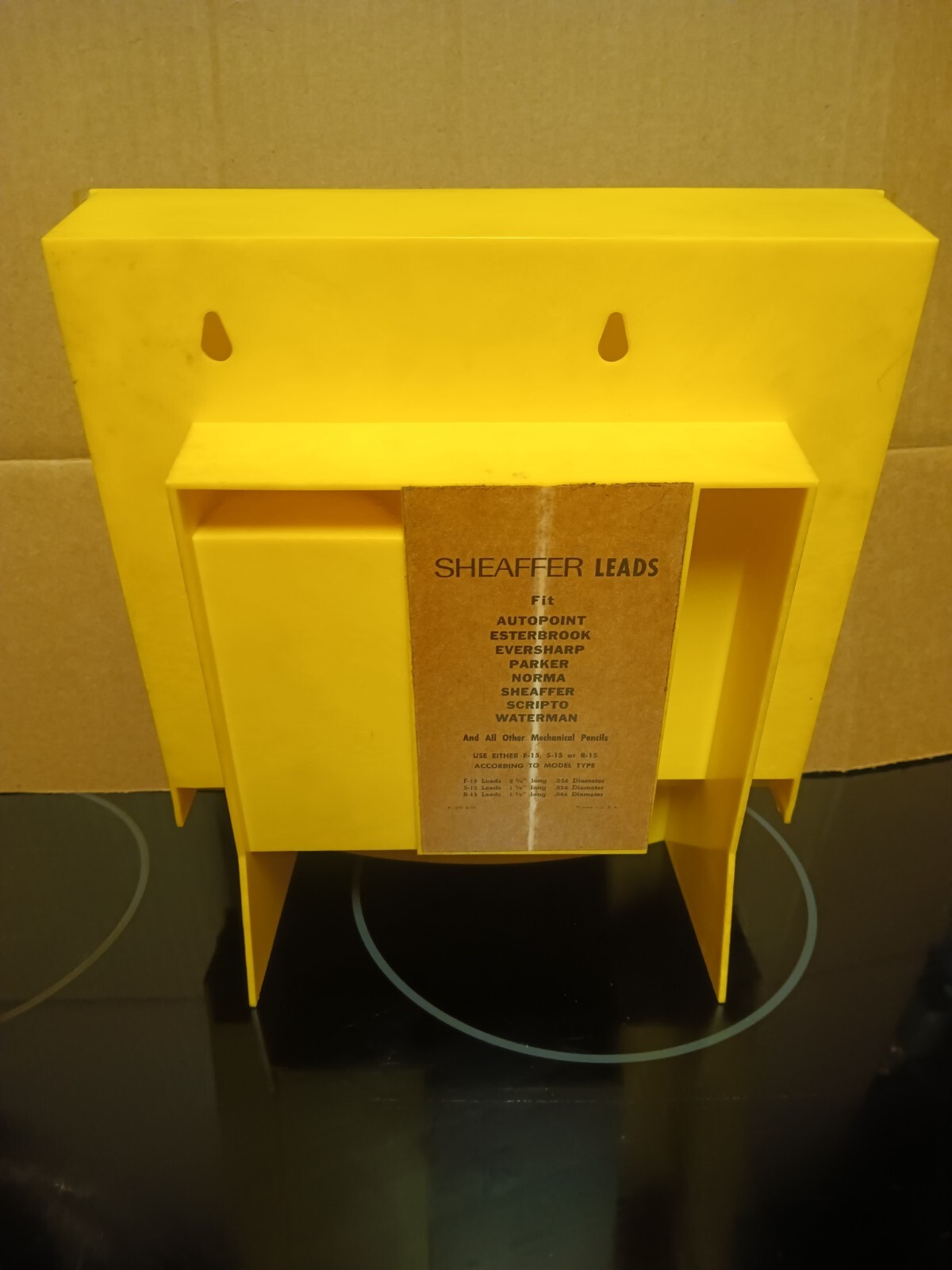 Vintage Sheaffer Leads & Erasers Mechanical Pencil Dispenser Store Display