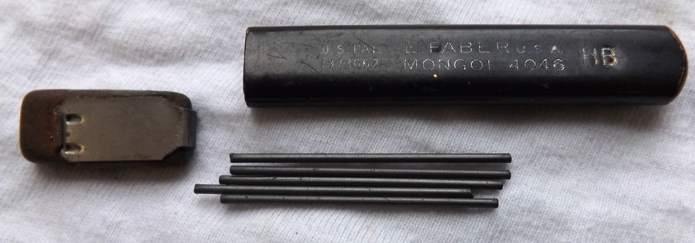 VINTAGE E. FABER MONGOL 4046 HB MECHANICAL PENCIL LEAD HOLDER CASE Eberhard