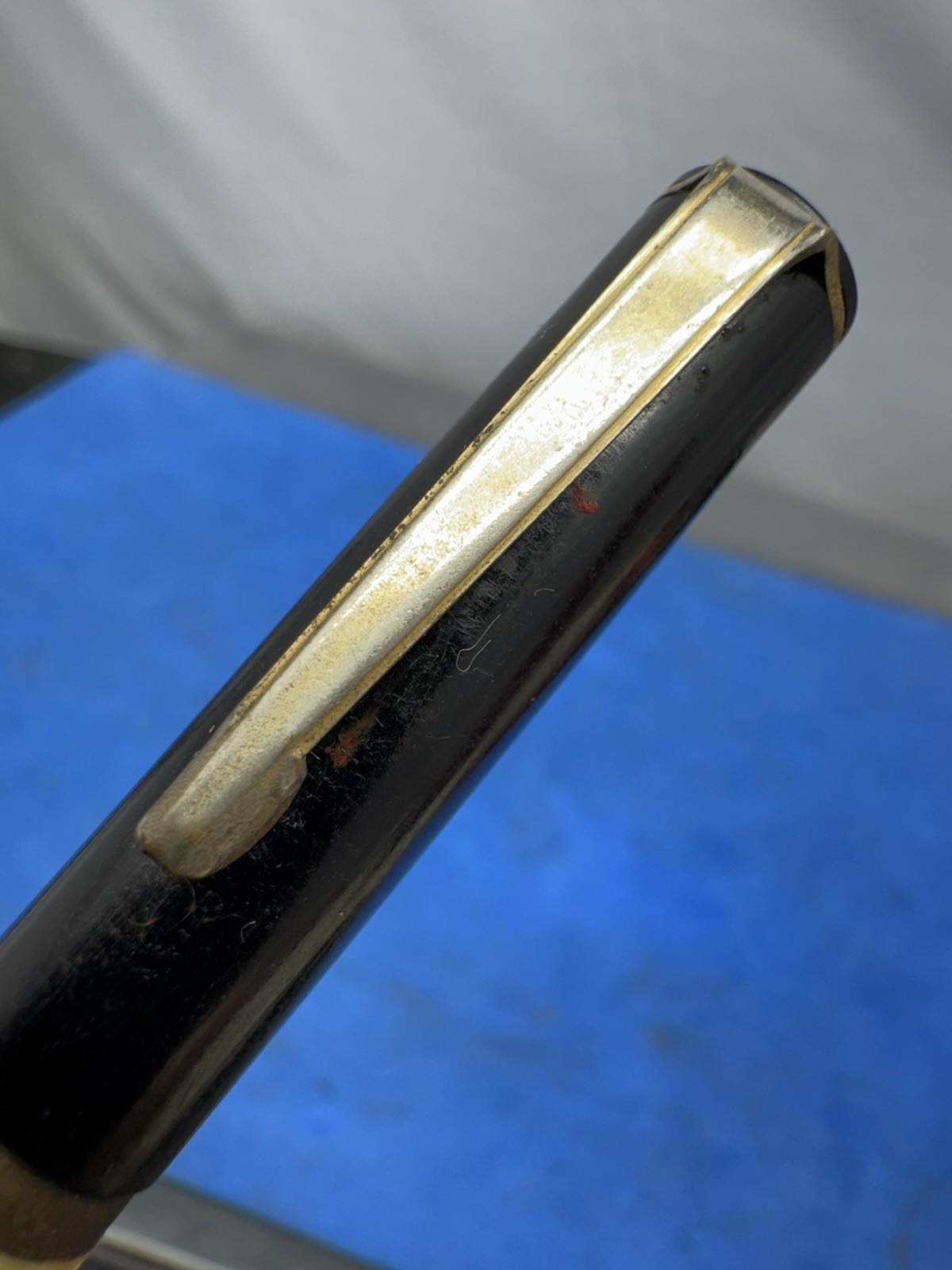 Vintaged Pearl & Black Ad. Mechanical Pencil. Bowes Seal Fast. 1.18mm Lead