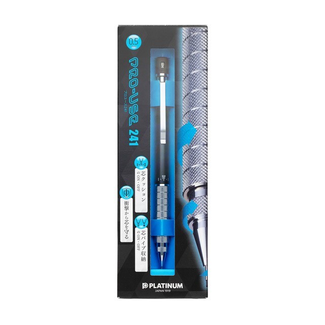 PLATINUM PRO-USE 241 Mechanical Pencil 0.5mm MSDD-2500B Black Japan