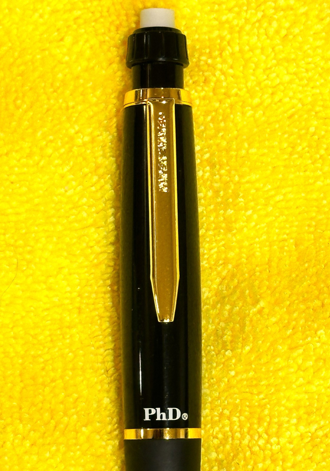 Paper Mate PhD Pencil .5mm Rare 18K Gold Plated Accents, NOS, Boxed