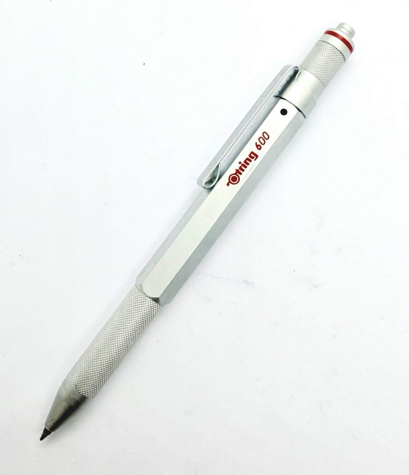 Rotring 600 Trio silver multi function Ballpoint Pen Mechanical Pencil 0.5mm