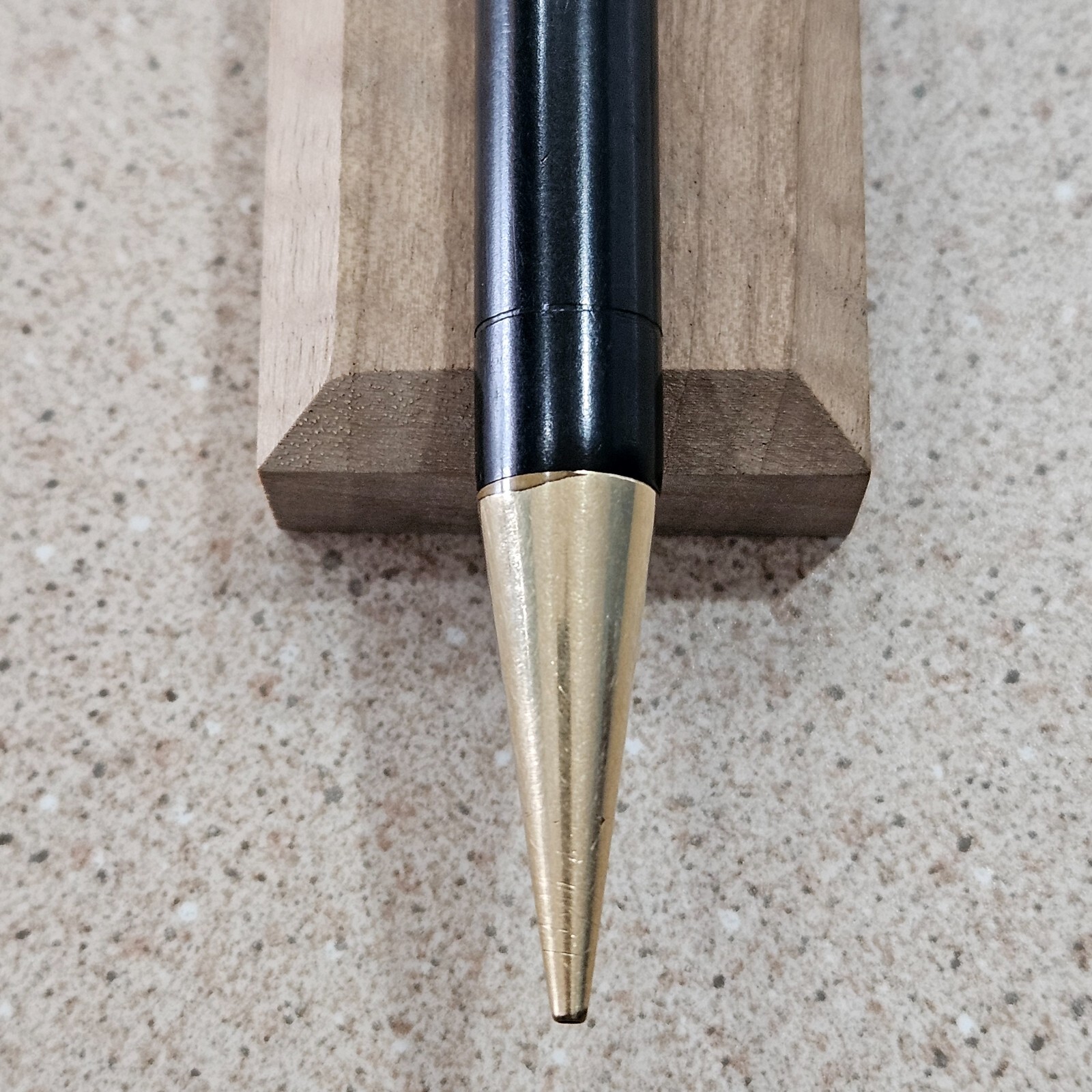 Conklin Endura Black Rings Gold Filled Trim 5.5″ Mechanical Pencil PAT 5-28-18