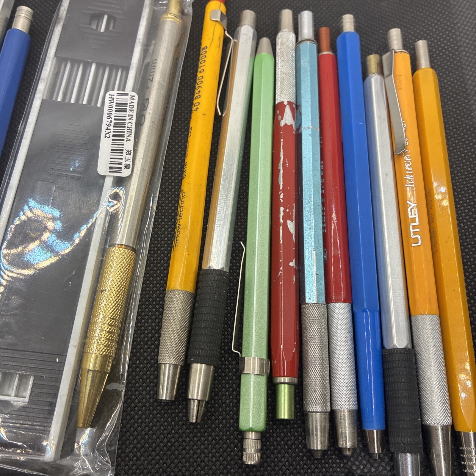 20 Lead Holders Mechanical Pencils Vintage Used Lot #113 LOCAAA