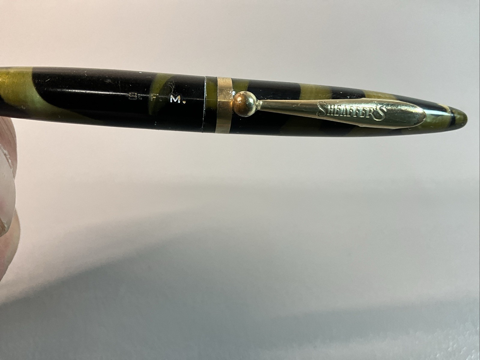 RARE VTG SHEAFFERS BALANCE PETITE MECHANICAL PENCIL 4 3/8 IN. BLK/PEARL(S1250).