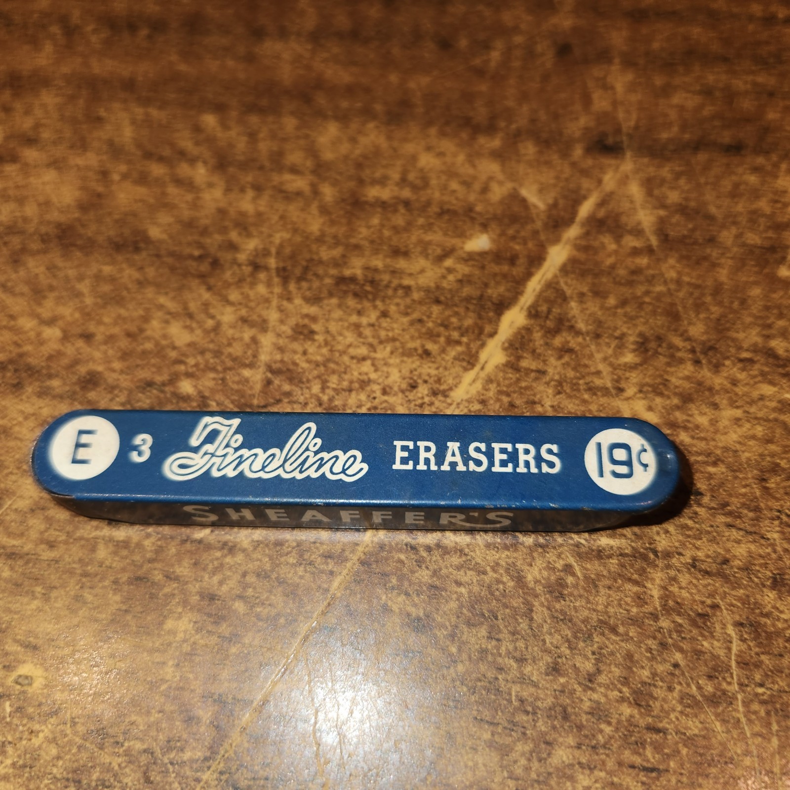 Vintage SHEAFFER Fineline Pencil Erasers Original Metal Tin USA, Tin only