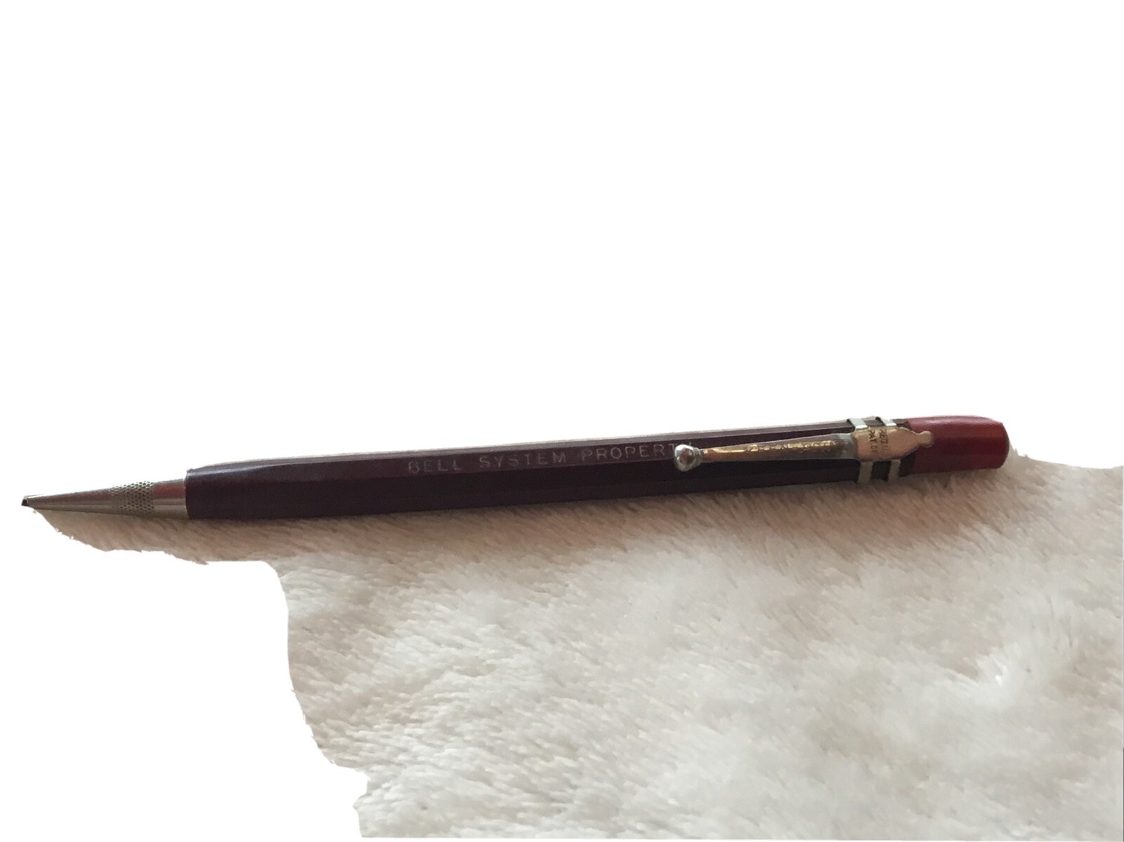 Rare Vintage KEEN POINT BELL SYSTEM PROPERTY Working Mechanical Pencil – Maroon