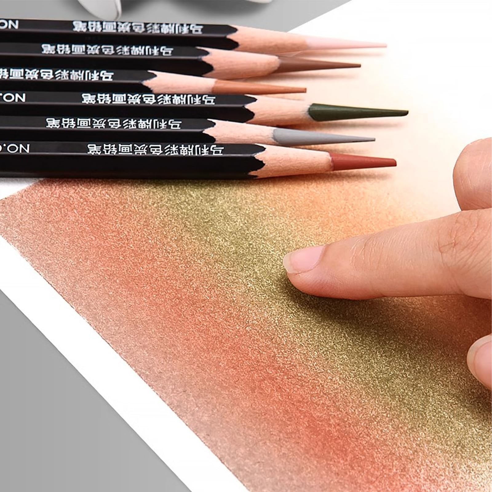 Marie’s Colored Charcoal Pencils Set, 6 12 Count (Pack of 1), Multicolor