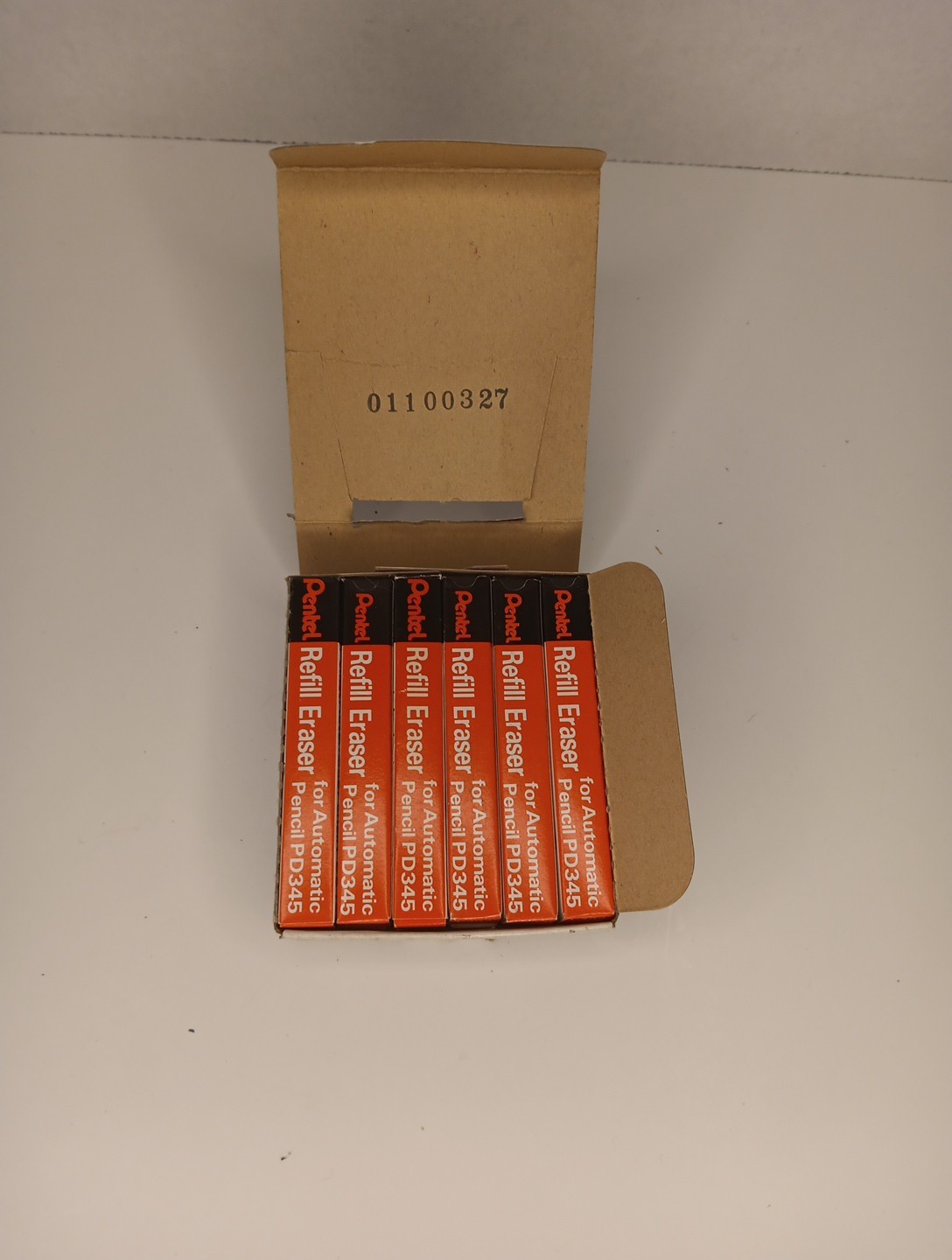 Pentel Refill Eraser For Automatic Pencil PD345 Vintage, 60 Erasers Total