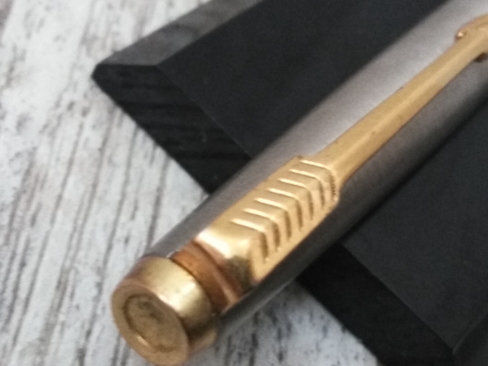 VTG. 1970’s Parker 45 Stainless Steel Mechanical Pencil 0.9MM Gold Trim (USA)