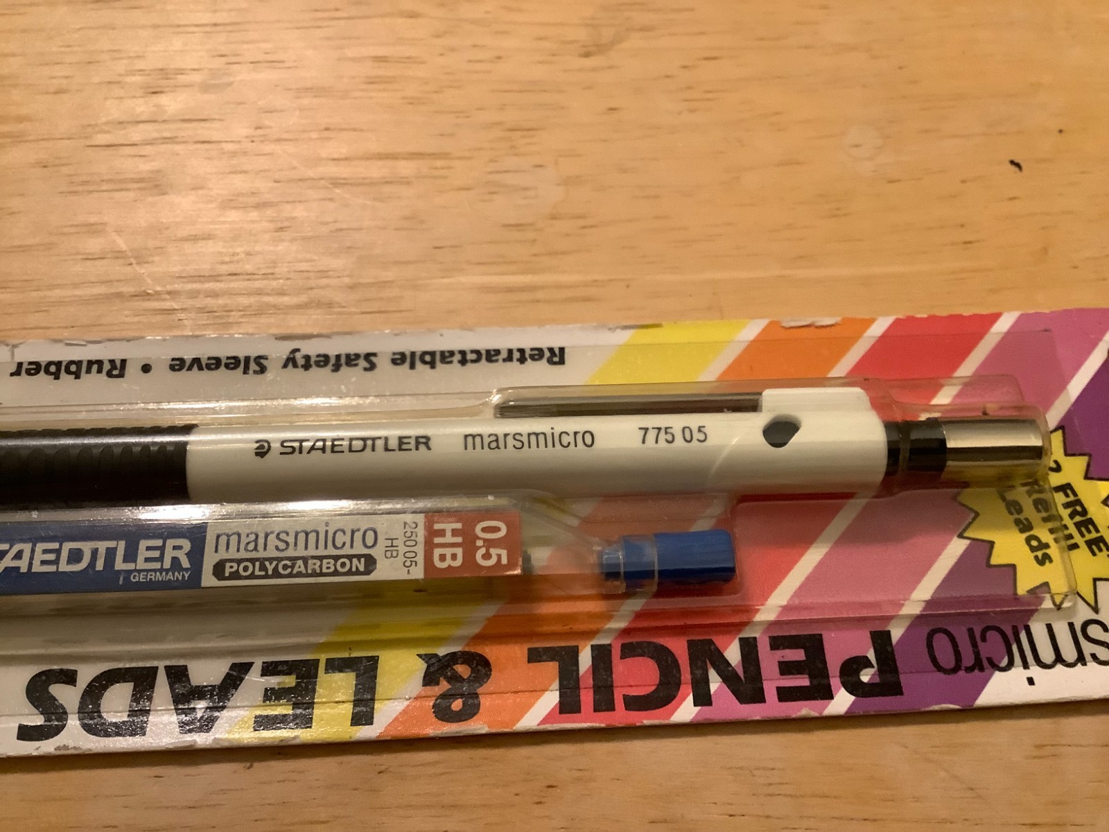 Vintage Staedtler Marsmicro 775 05 White Mechanical Pencil and Leads New NIP