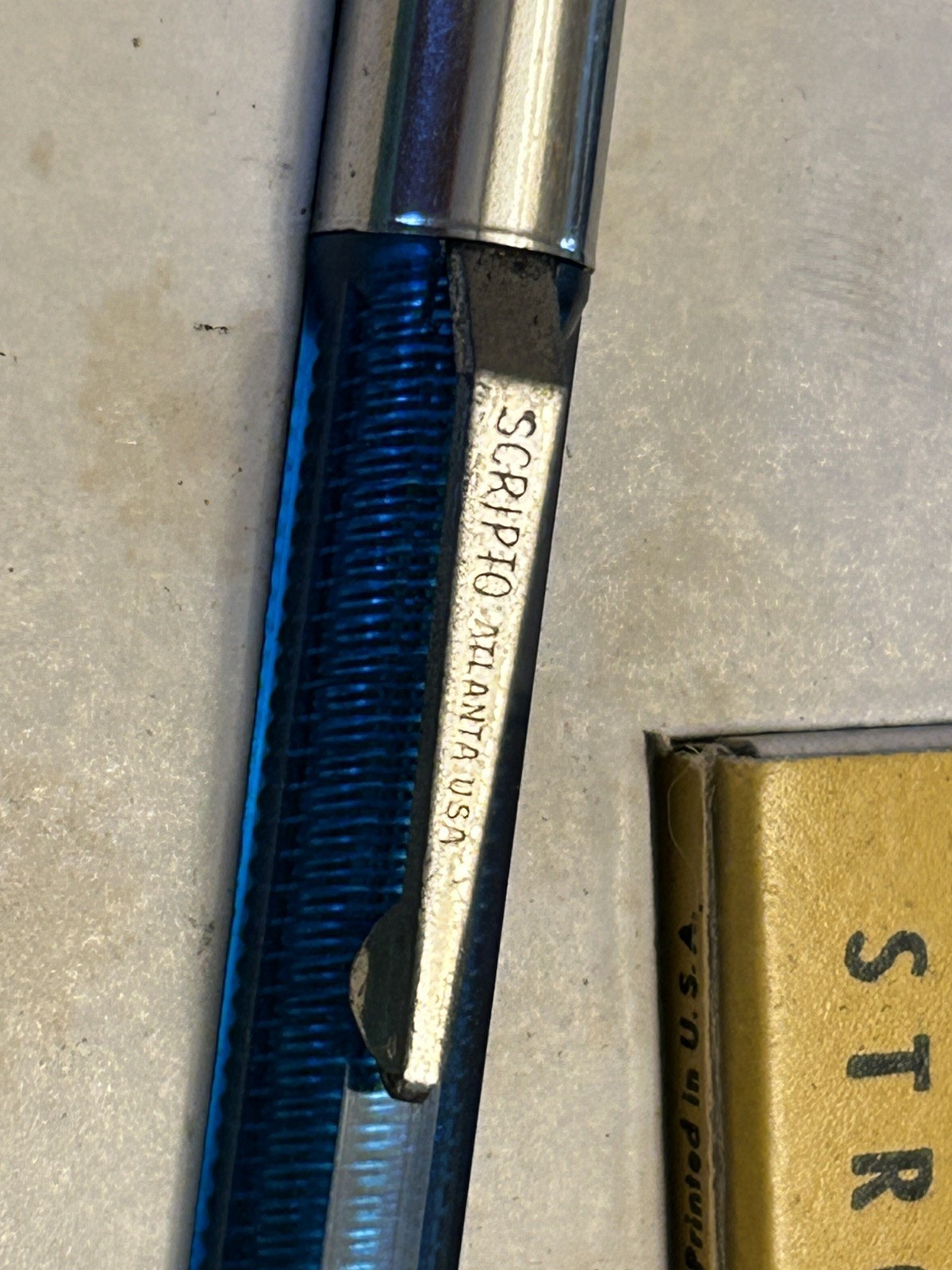 Vintage Scripto Combination Set Mechanical Pencil Leads & Eraser In Original Box