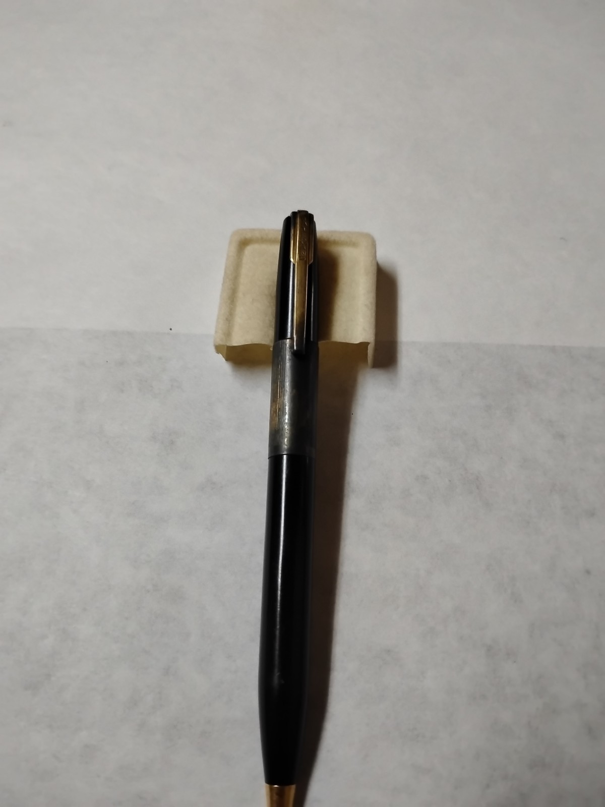VTG Waterman Mechanical Pencil Black & Gold Parts Only Mid-Century USA #Q6