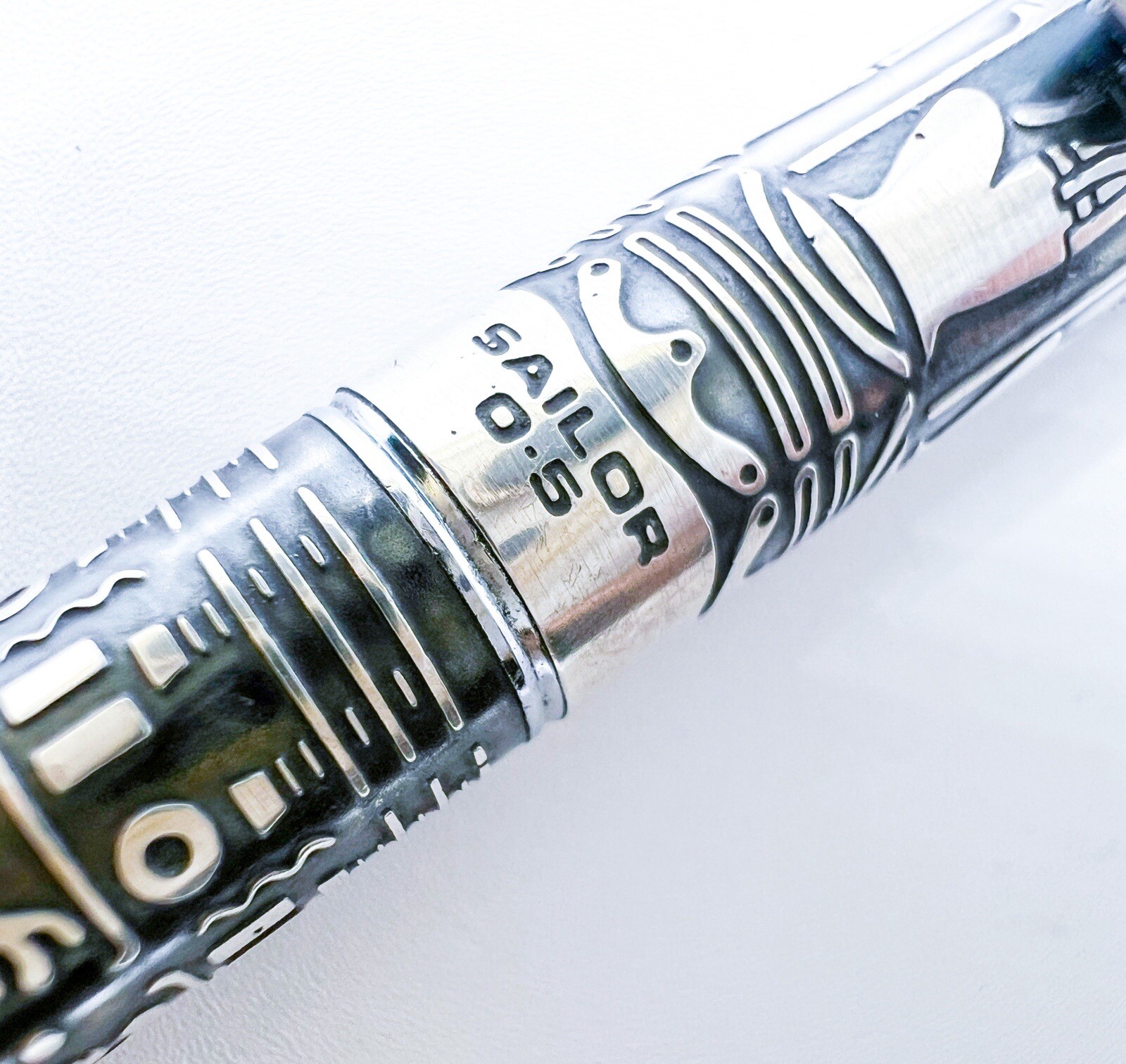 Vintage sailor Egypt Mechanical Pencil 0.5 0.5mm Sterling Silver 925 Box