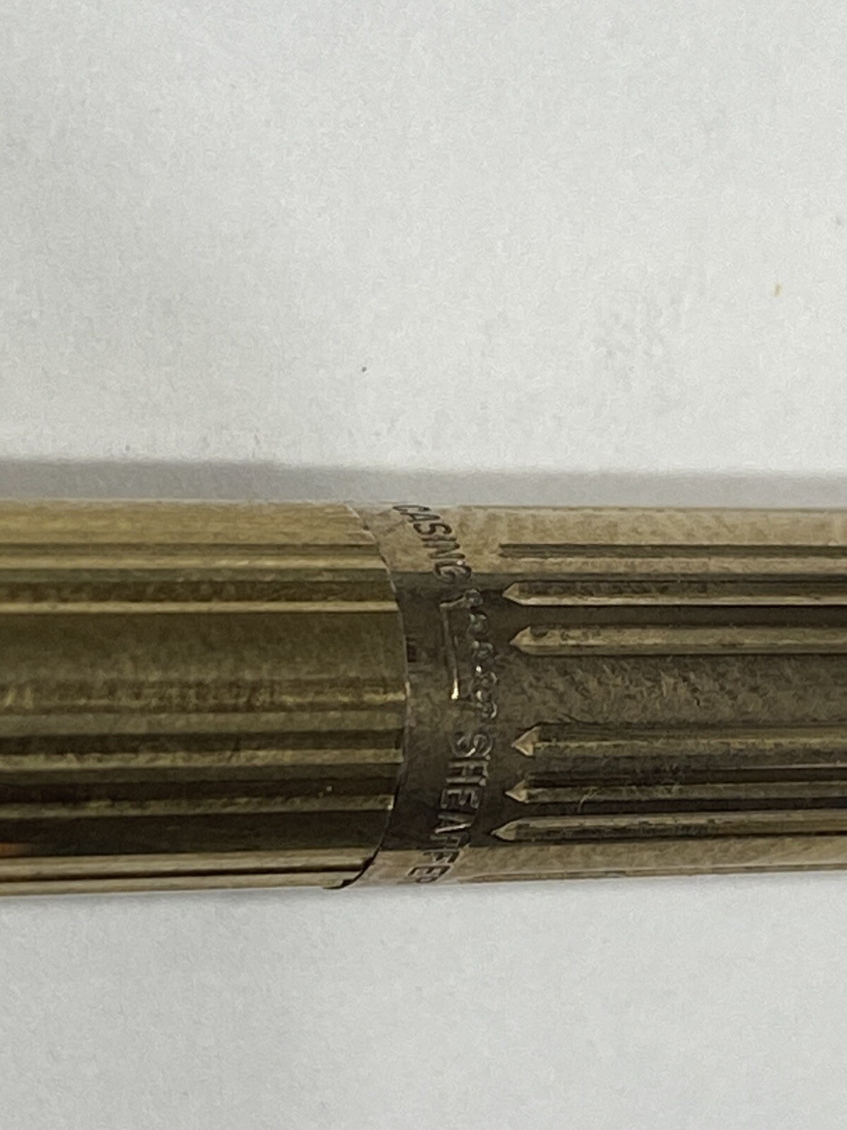 Sheaffer Gold Electroplated Casing White Dot Mechanical Pencil Personalized name