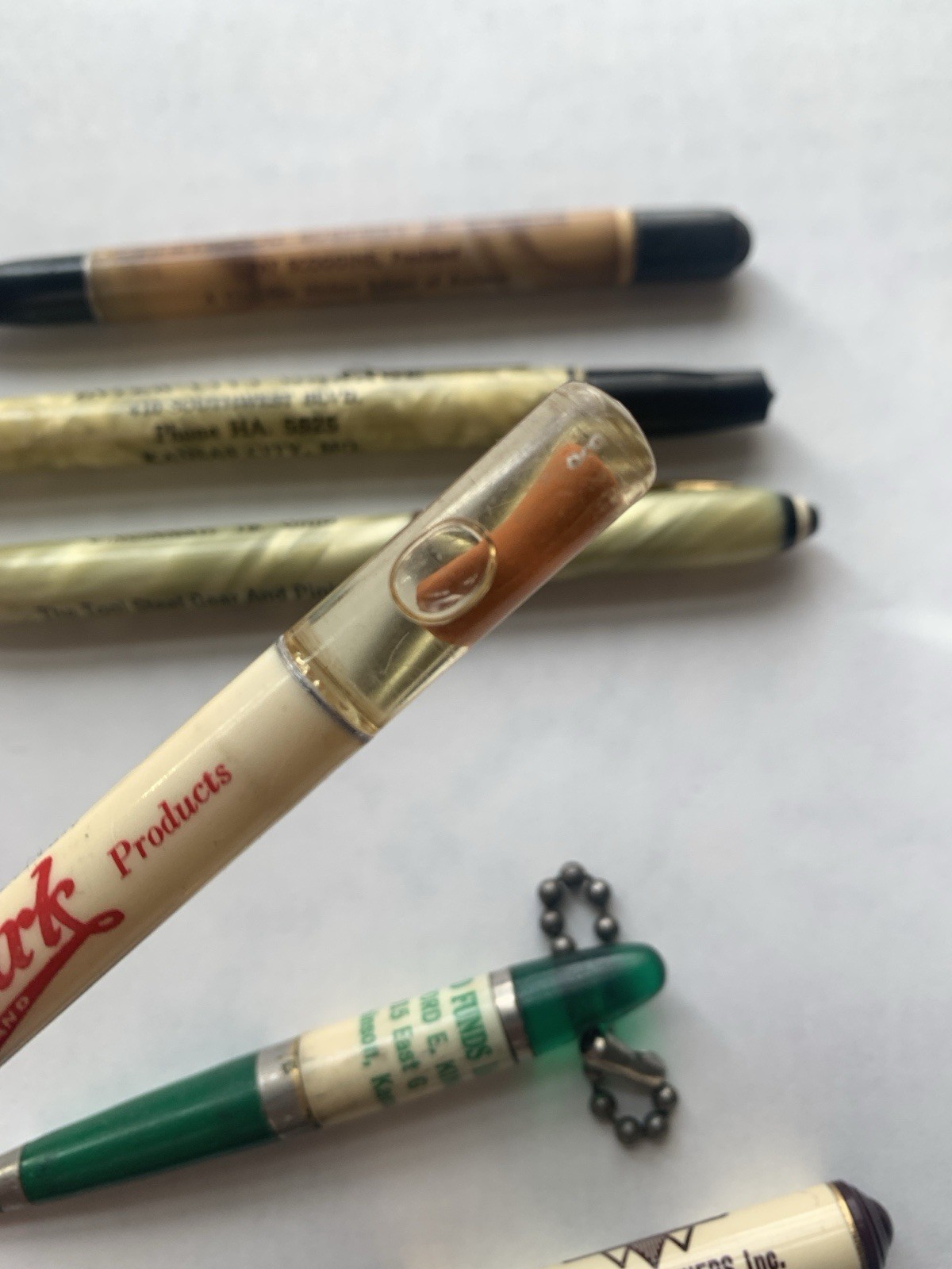 6 Lot Vintage Advertising Celluloid Mechanical Pencils Readyrite Ritepoint