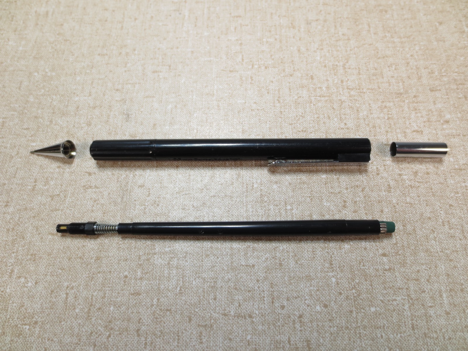 x3 Vintage PENTEL P245 Bravo Mechanical Pencil 05.mm Black Taiwan Tested Retired