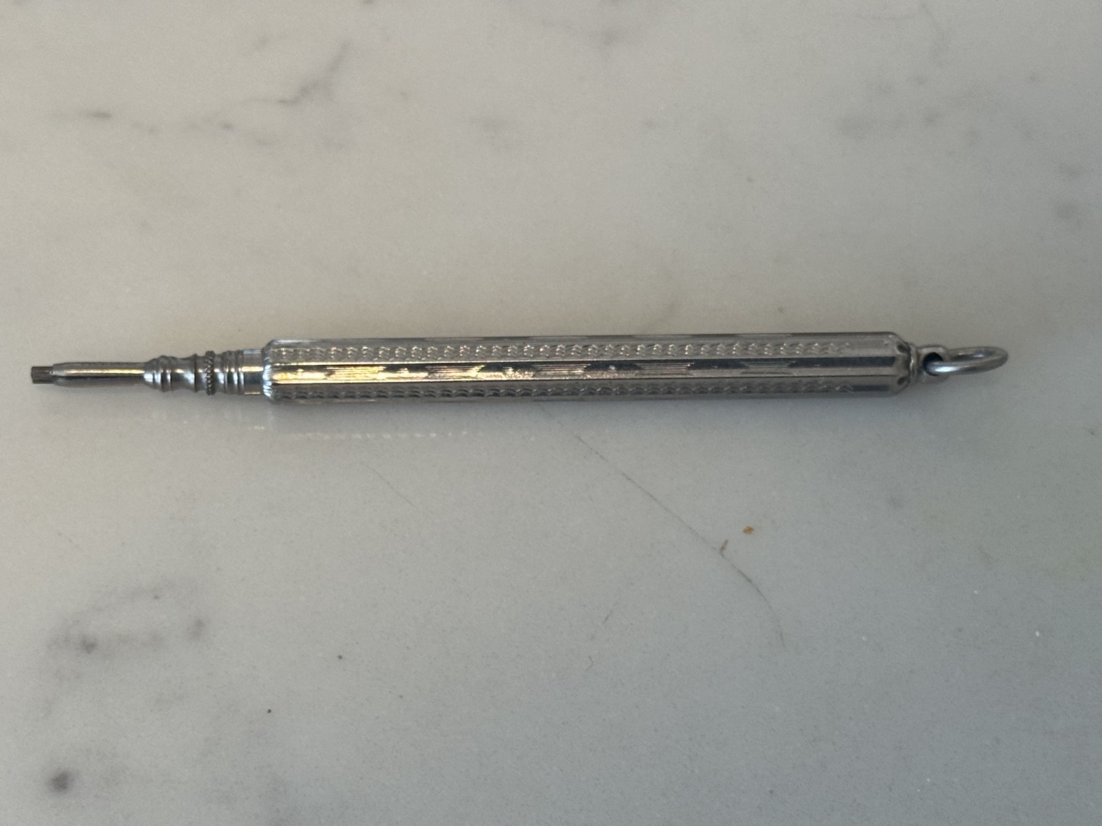 Vintage Propelling Lead Pencil V.S. Lead England 1920’s Etched Wearable Pencil