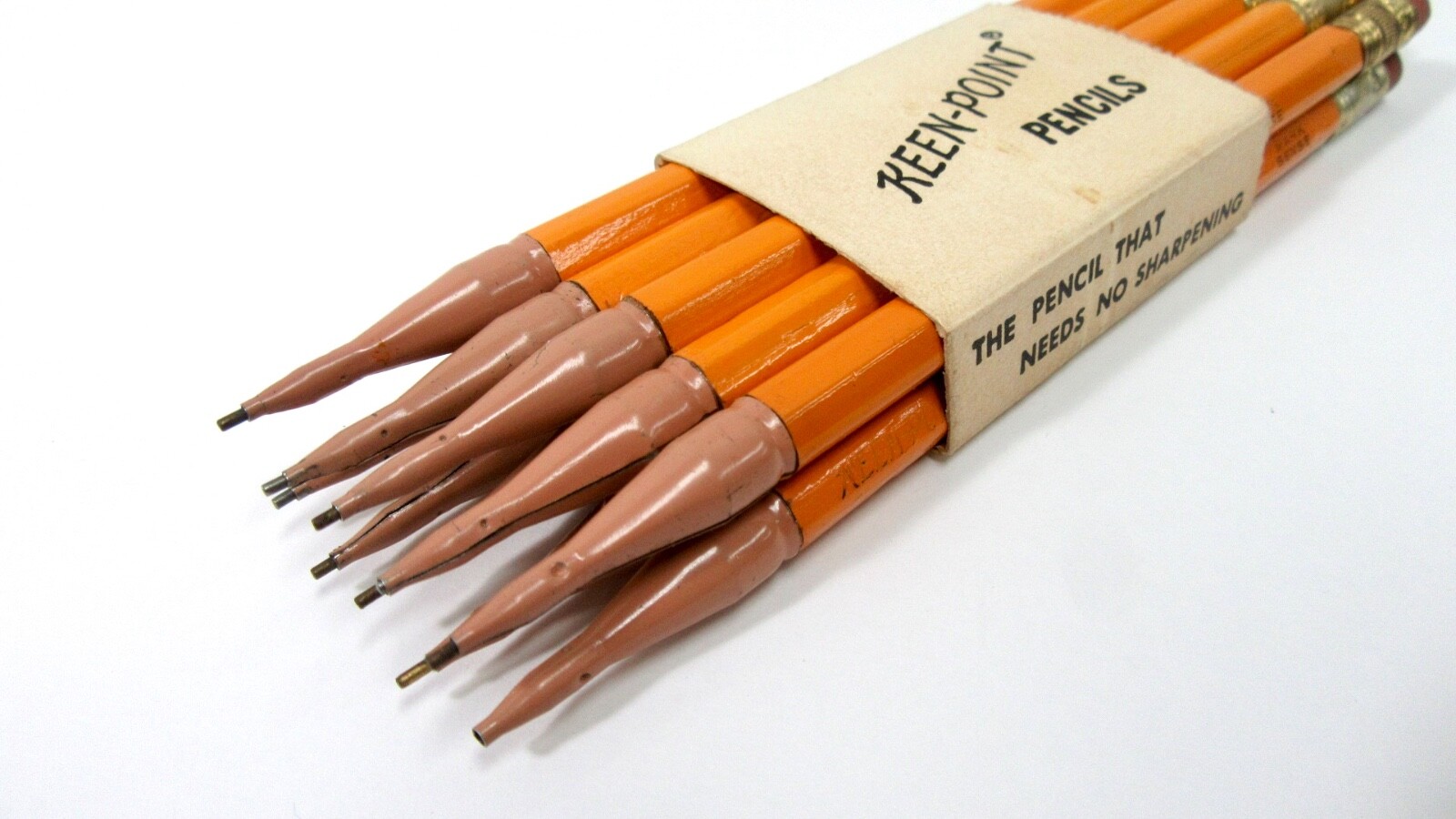 VINTAGE KEEN POINT PENCILS ORIGINAL 10 PACK DUR-O-LITE RETRACTABLE PENCILS NEW!!