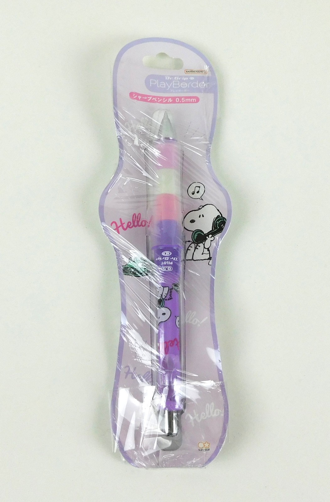 Dr. Grip Play Border Mechanical Pencil Snoopy “Hello” 0.5mm S4484444