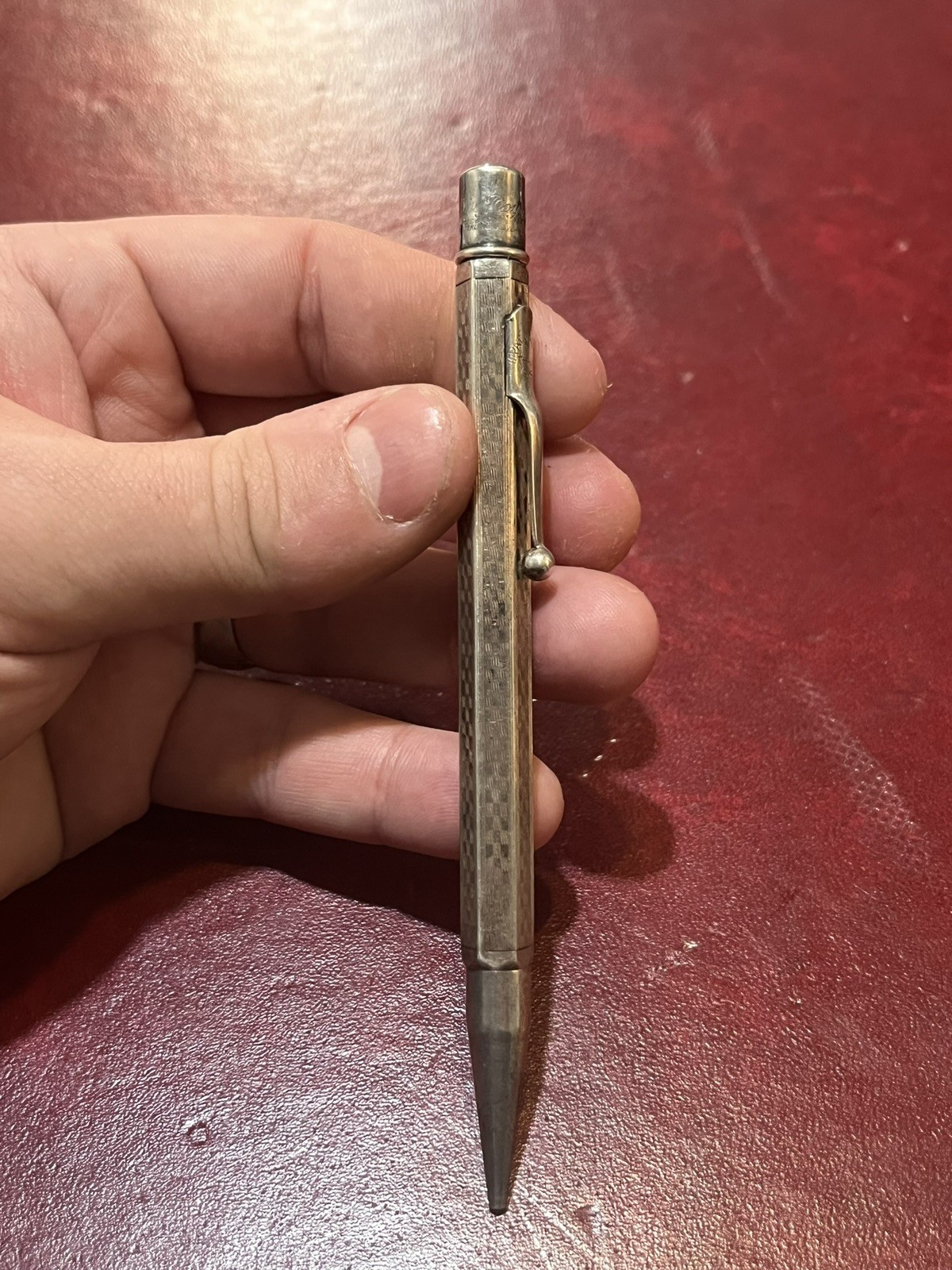 Antique Sterling Mabie Todd & Co. NY Silver Fyne Poynt Mechanical Pencil