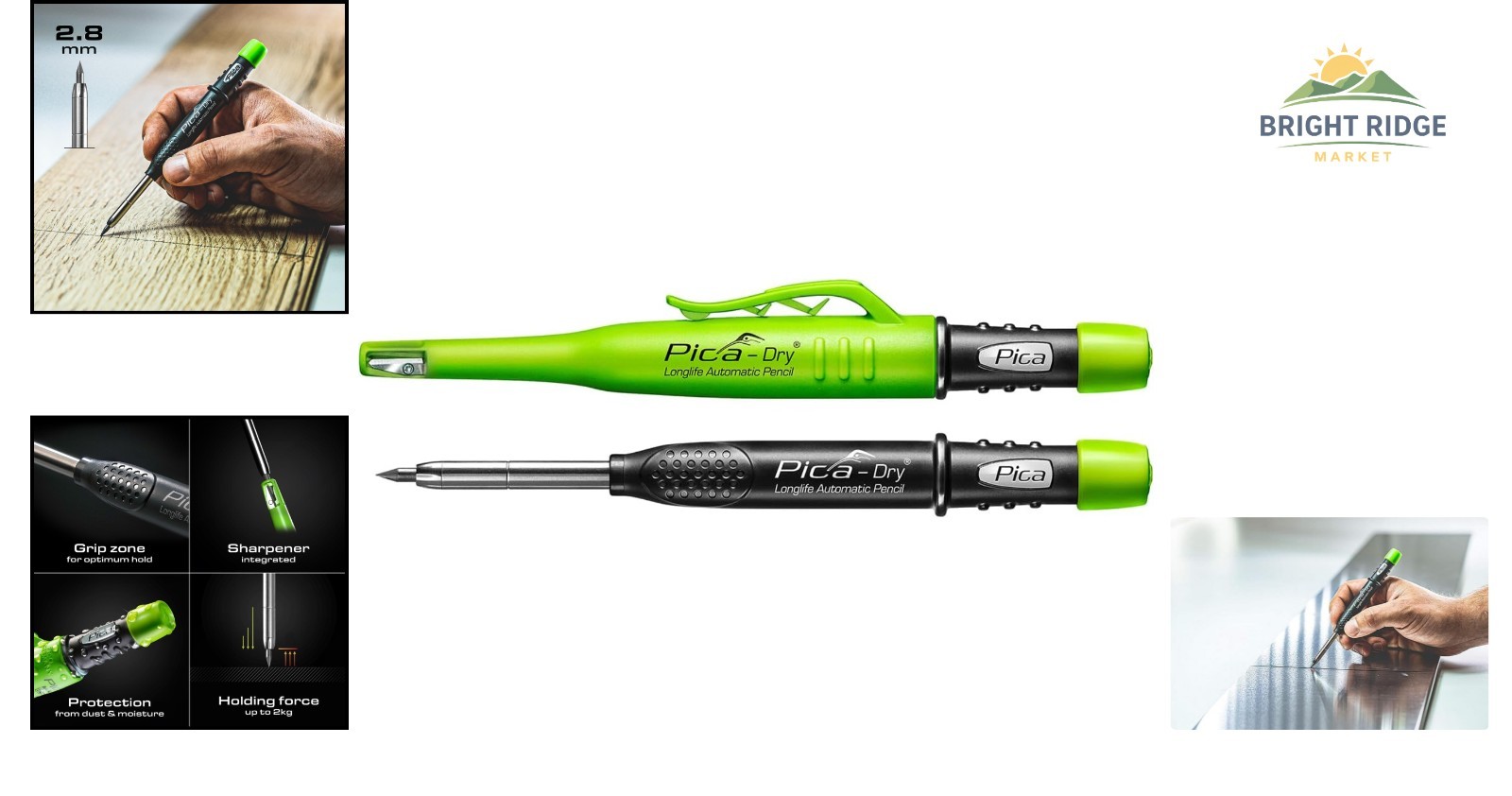 Ambidextrous Mechanical Pencil with Comfortable Grip for Left and Right Handed