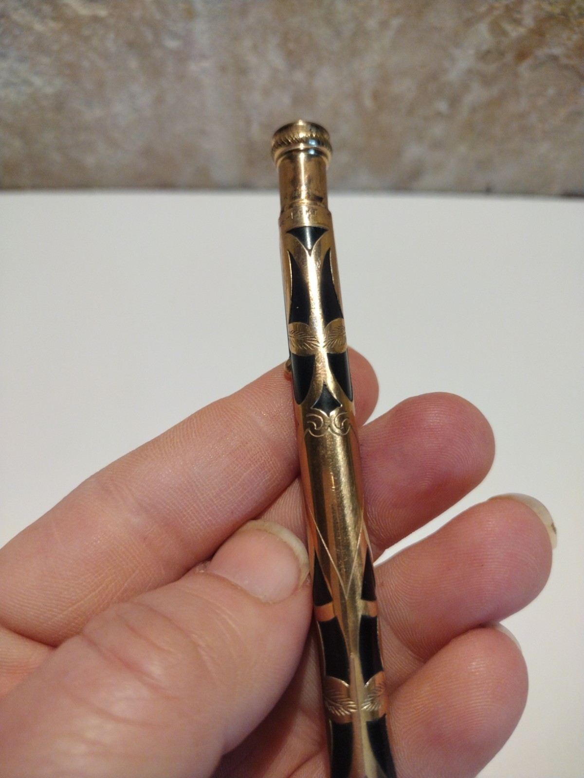 VTG Morrison’s 1/40th 14K Gold GF Filigree Overlay Mechanical Pencil Not Scrap