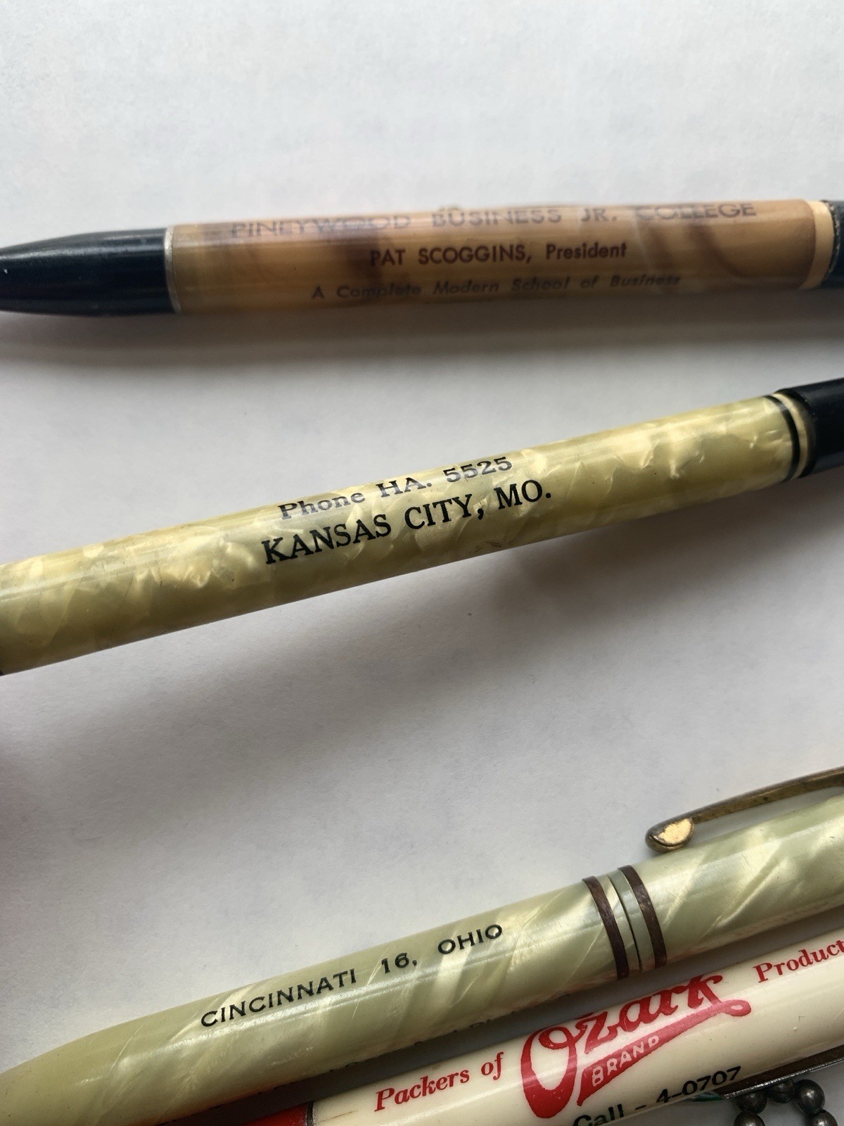 6 Lot Vintage Advertising Celluloid Mechanical Pencils Readyrite Ritepoint