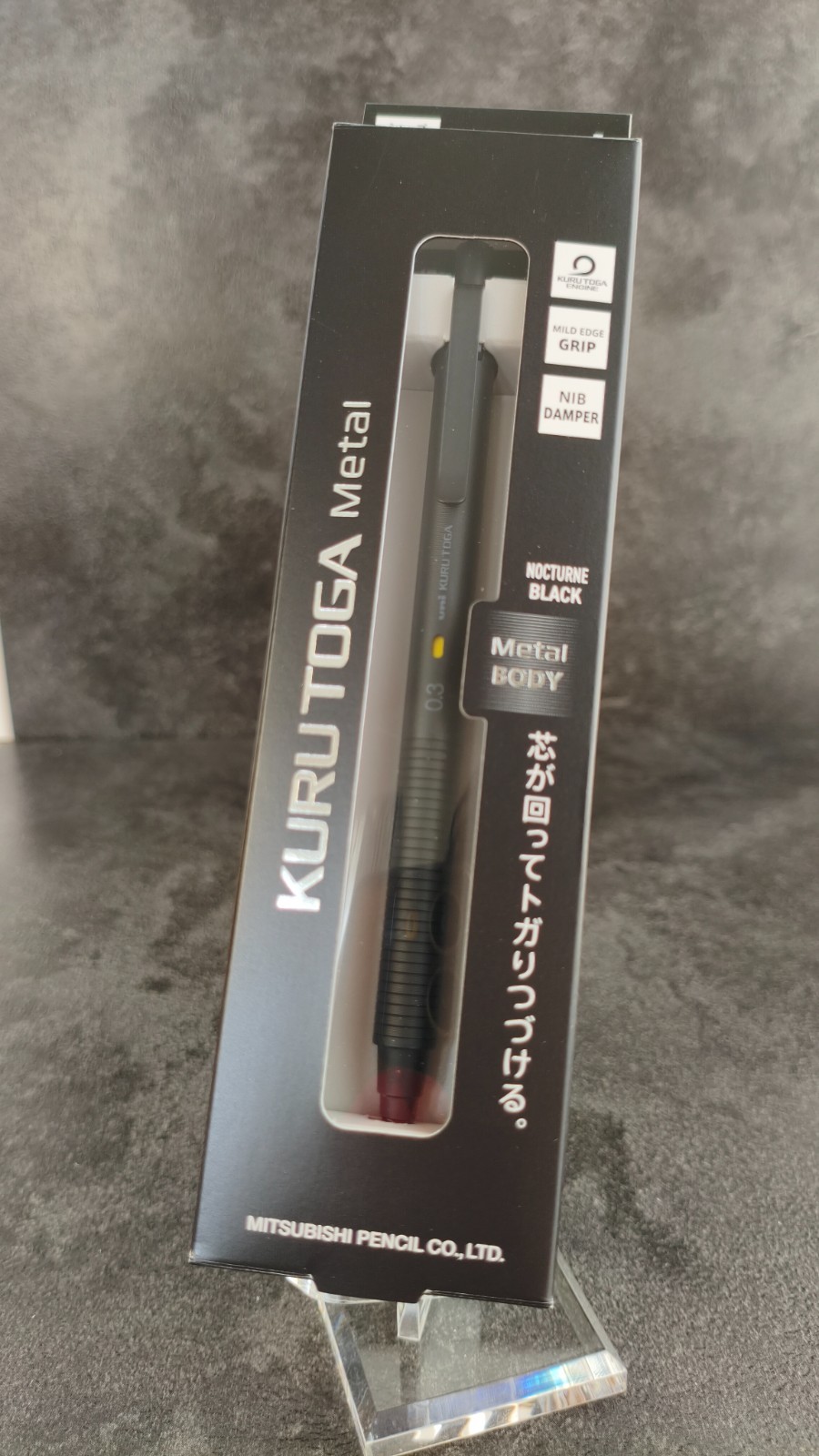 Uni KURUTOGA Metal Premium Mechanical Pencil 0.3mm 0.5mm 4 Colors Complete Set