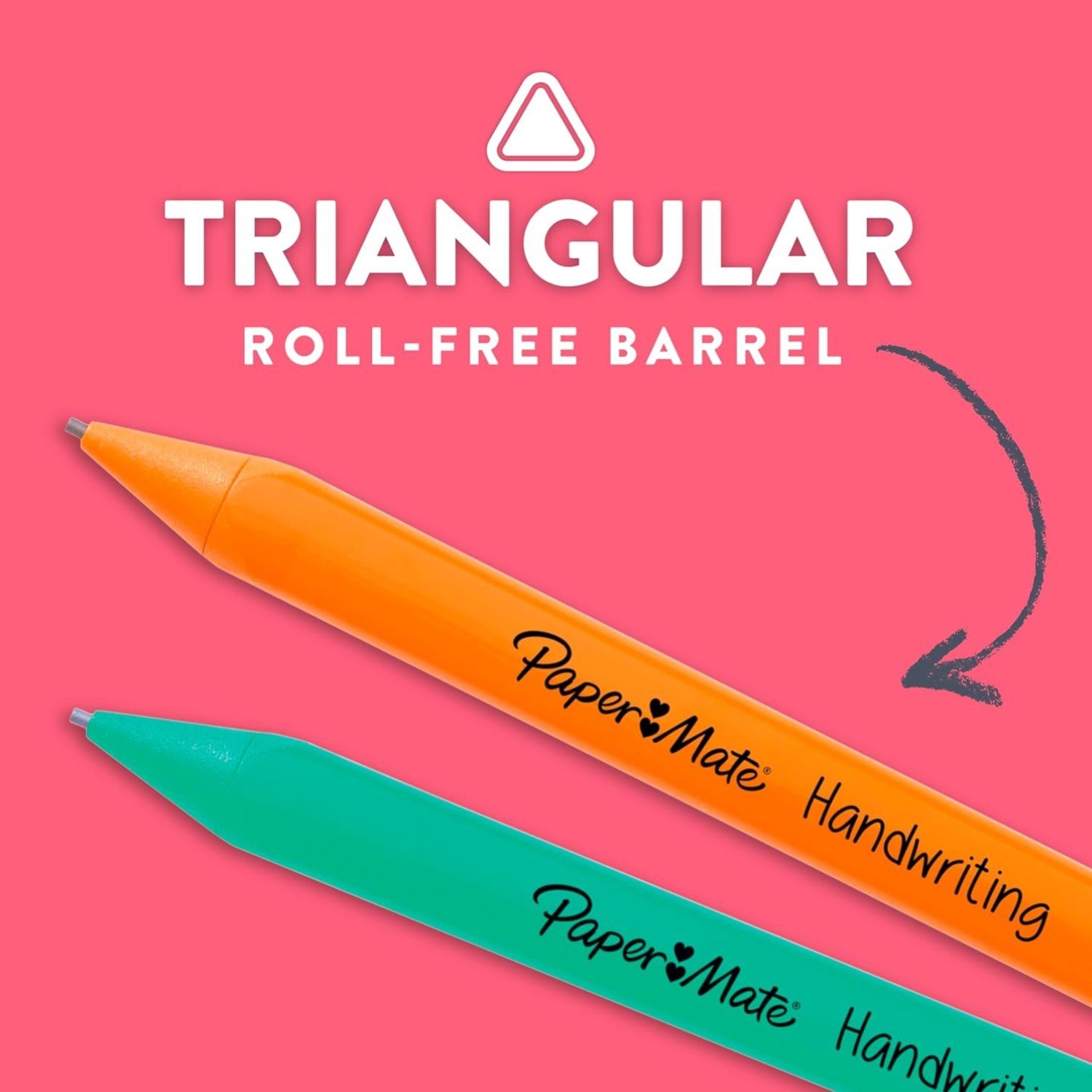 Handwriting Triangular Mechanical Pencil Set with Lead & Eraser Refills, 1.3m…