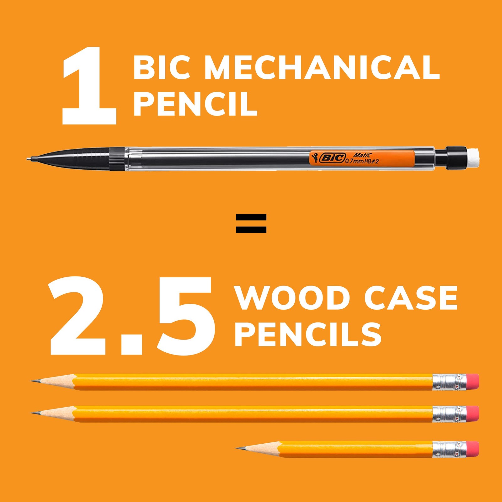Mechanical Pencils .7mm w/ 3 Leads 10/PK Assorted