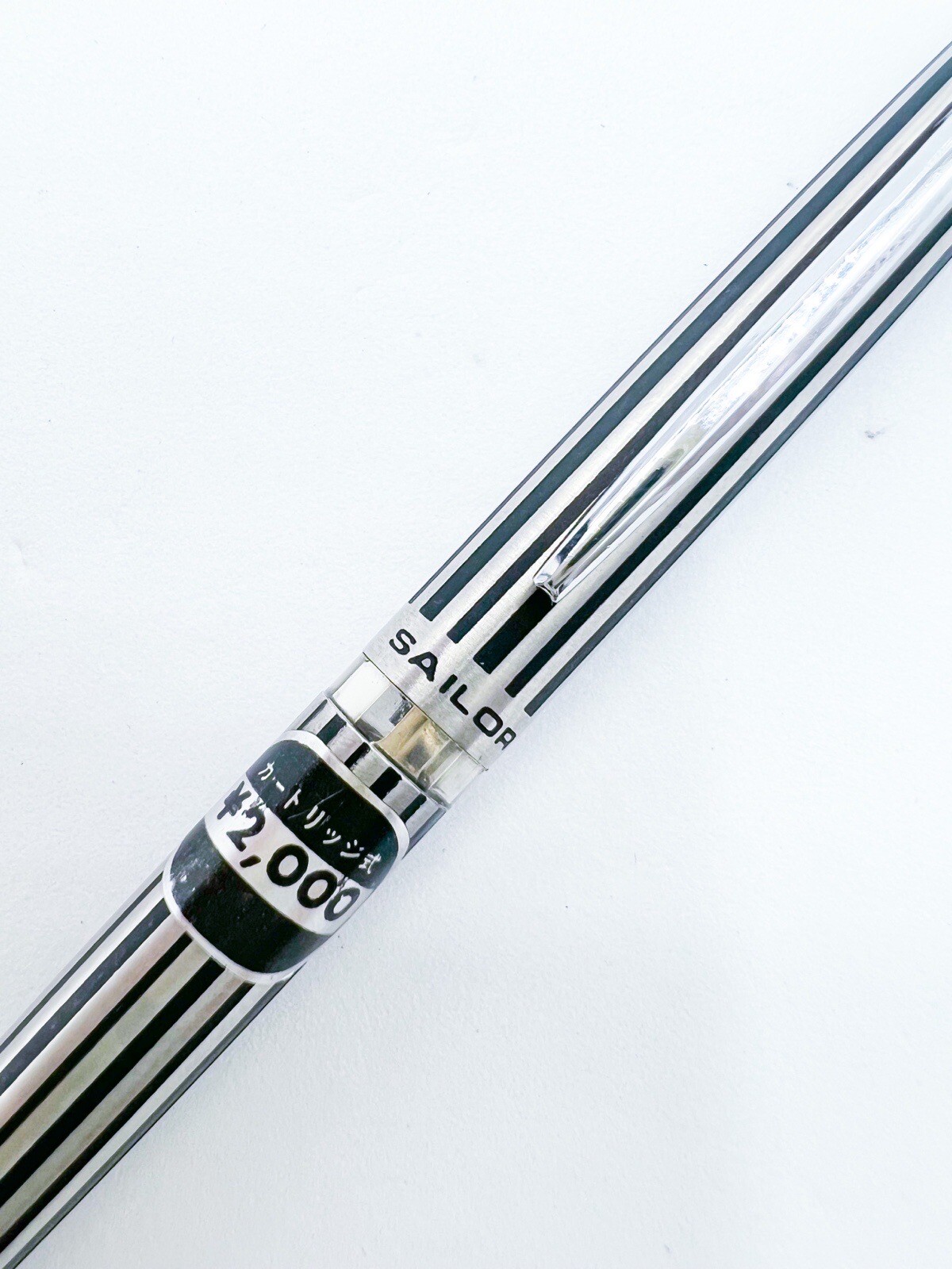 NOS Sailor Cassette Mechanical Pencil Etched Steel 0.3/0.5 Manual Retract Tip
