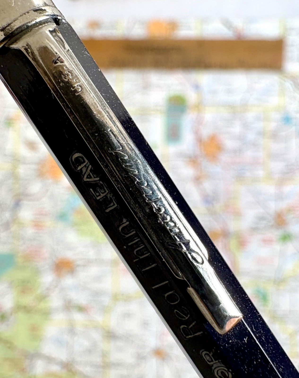 Vintage Autopoint Utility Real Thin Leads (0.9 mm) Mechanical Pencil – Black