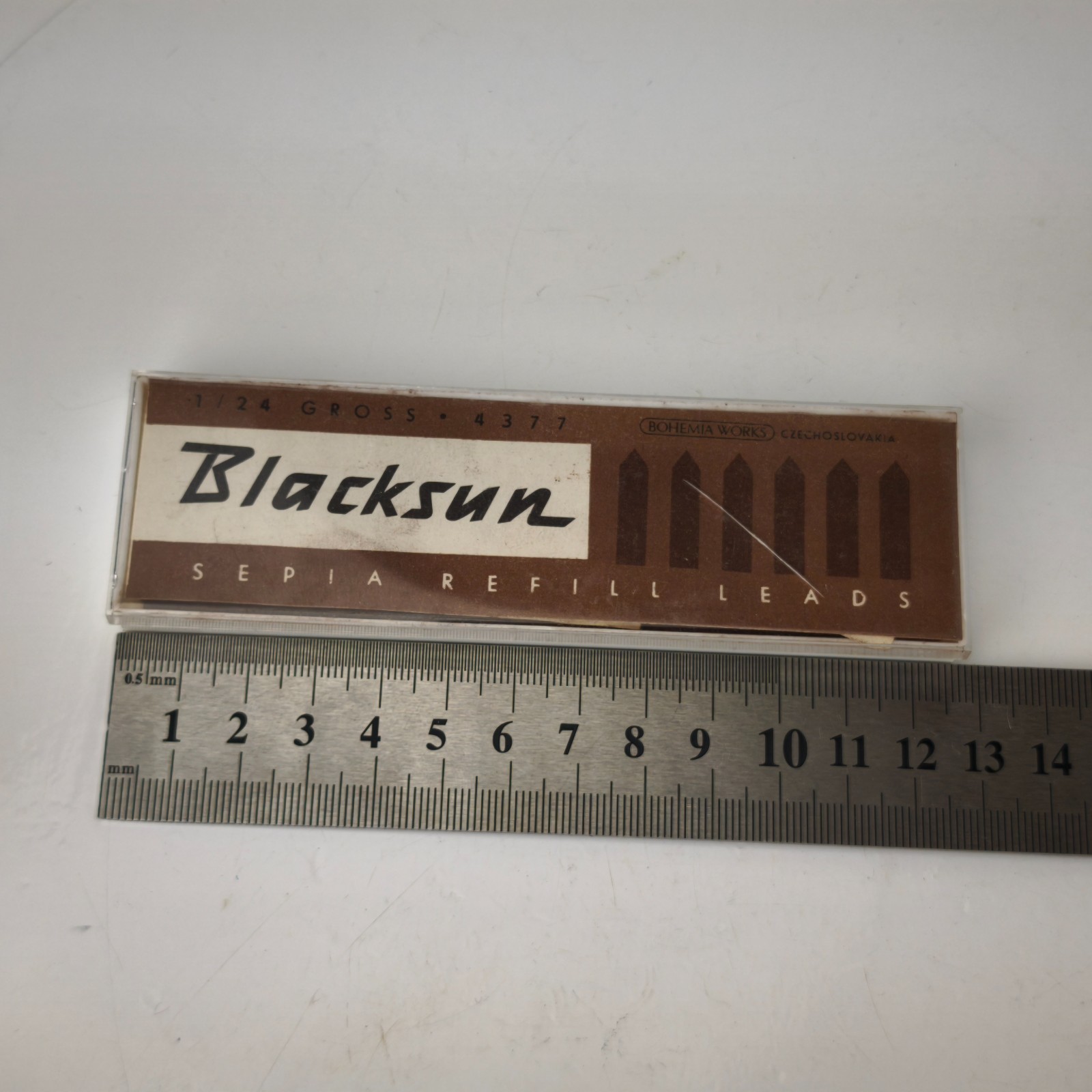 Vintage Blacksun Sepia Refill Leads 5.6mm 1/24 Gross 4377 Bohemia Works #6145