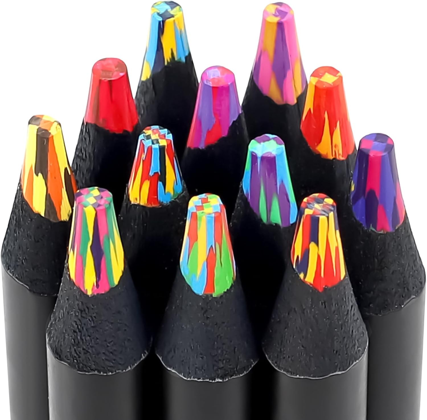 Valentines Day Gifts Kids: 12 Rainbow Colored Pencils,Art Supplies Kids 9-12,Art