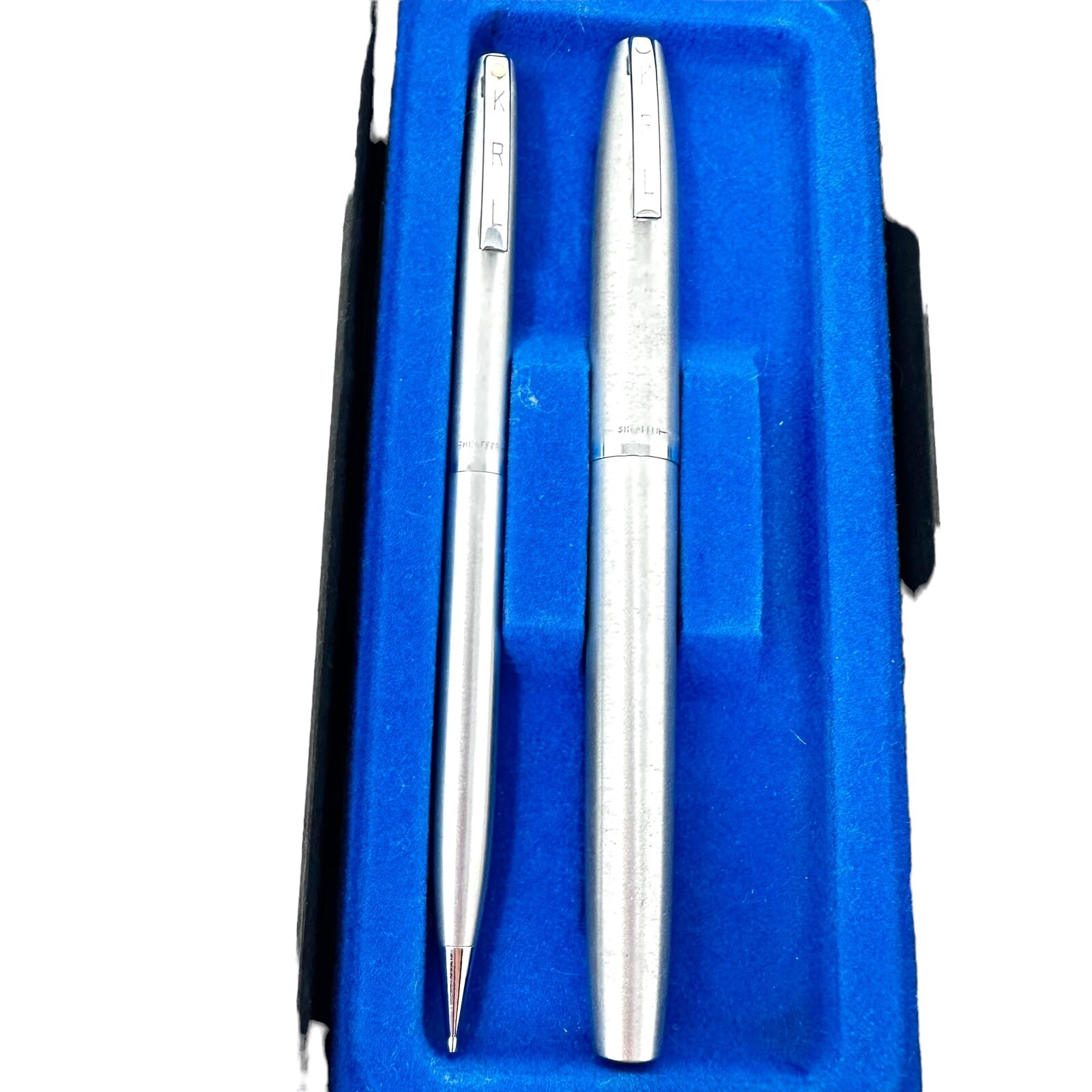 Vintage Sheaffer Triumph 444 pen and pencil set White Dot Engraved