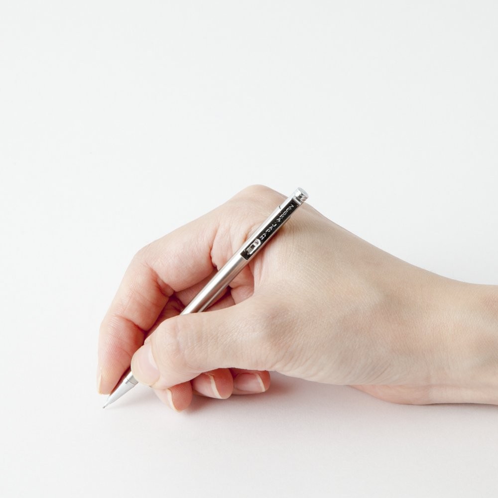 Zebra Mini Mechanical Pencil, 0.5 mm, Silver Body 1 Count (Pack of 1), SILVER