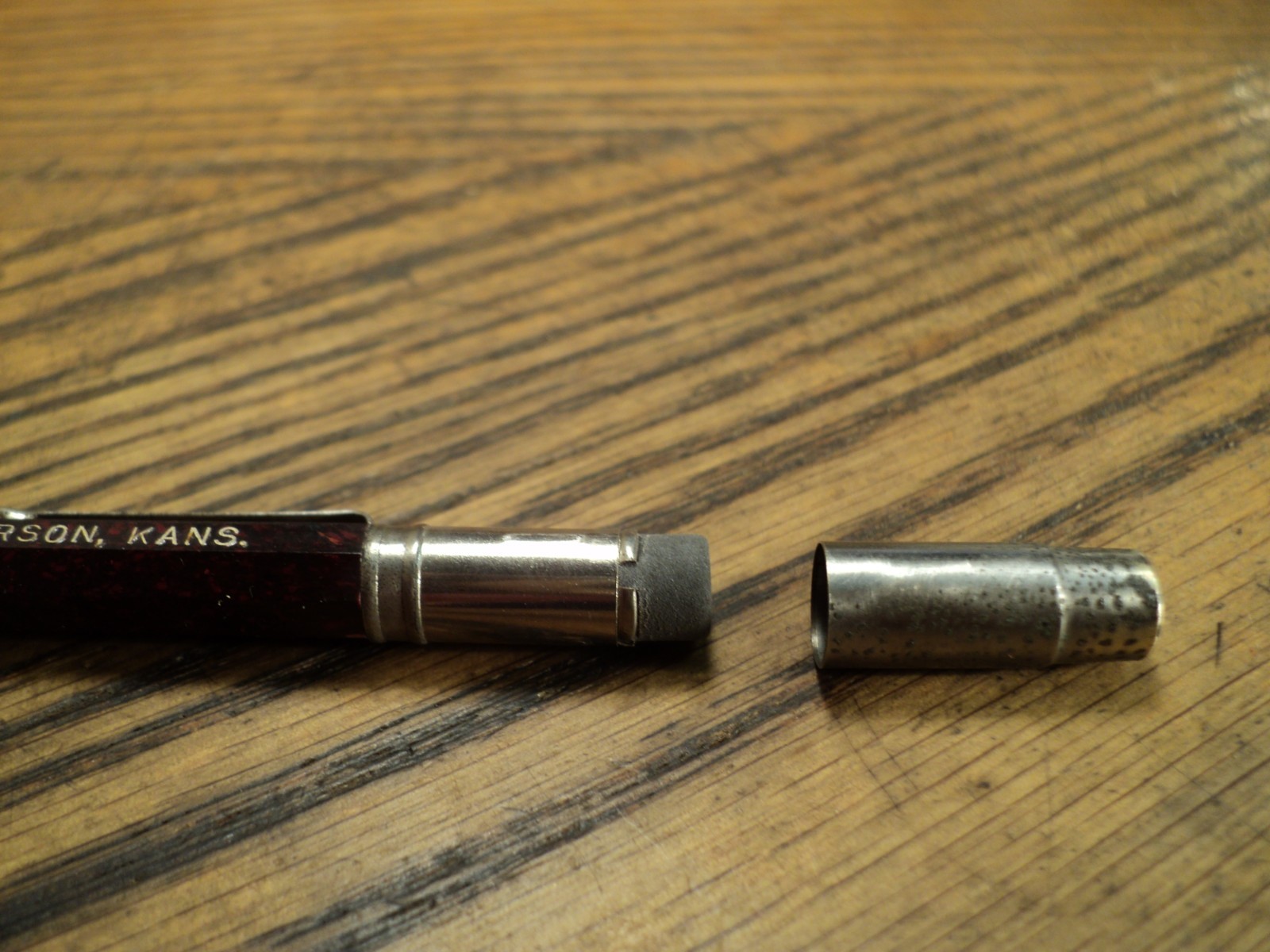 Vintage Mechanical Pencil Advertising Pete Goering – Real Estate McPherson Kans